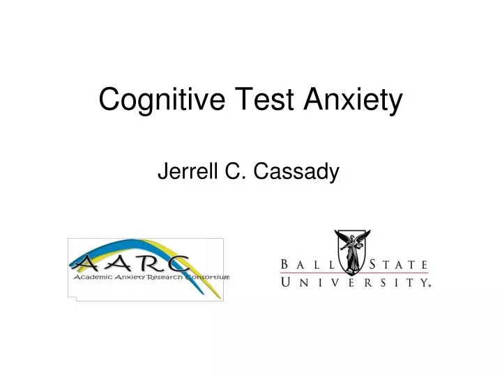 cognitive test anxiety