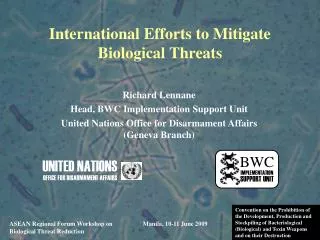 International Efforts to Mitigate Biological Threats