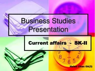 business studies presentation