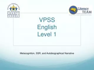 VPSS English Level 1