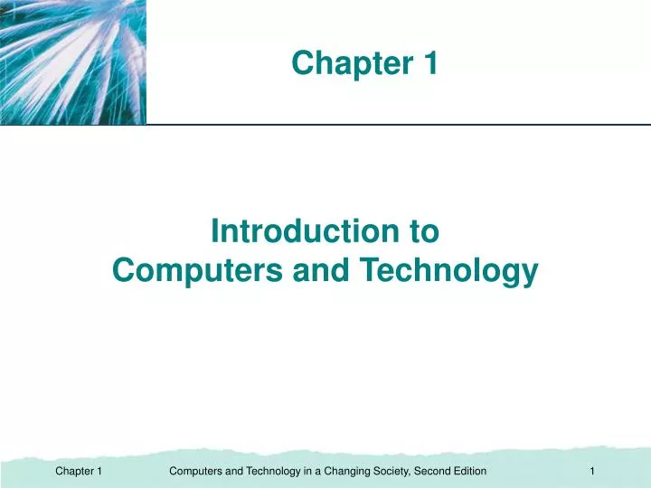 introduction to computers and technology