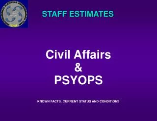 STAFF ESTIMATES