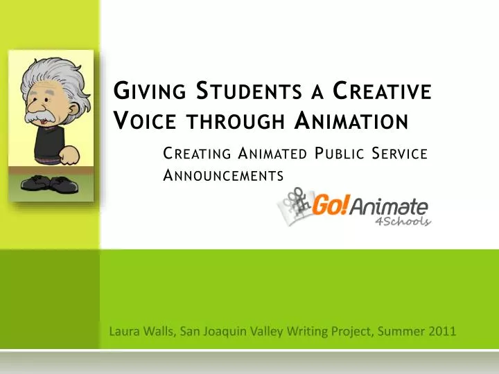 giving students a creative voice through animation creating animated public service announcements