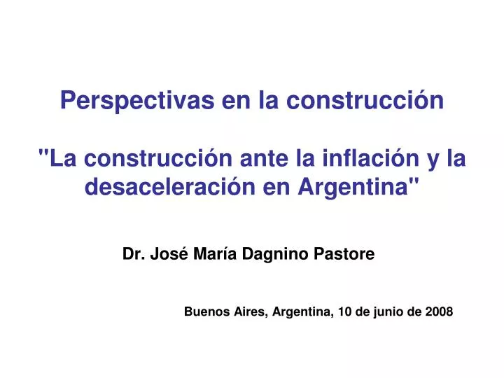 perspectivas en la construcci n la construcci n ante la inflaci n y la desaceleraci n en argentina
