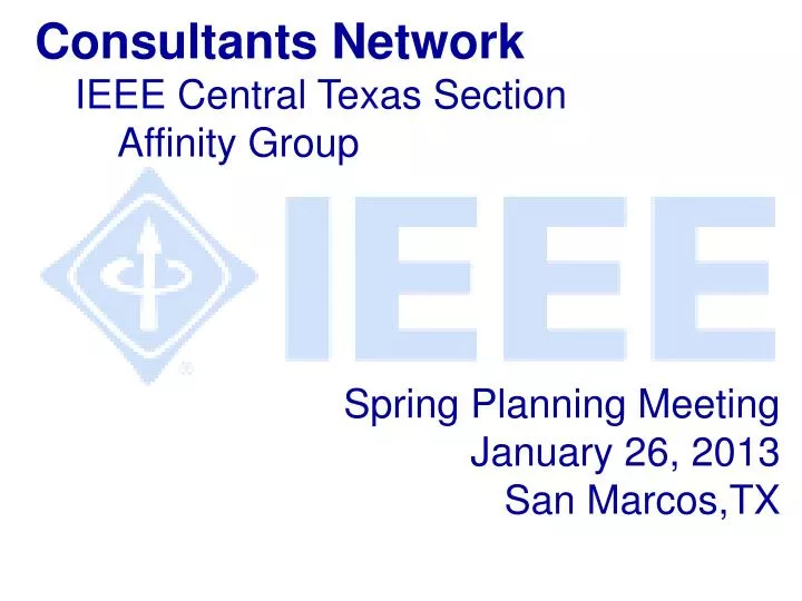 spring planning meeting january 26 2013 san marcos tx