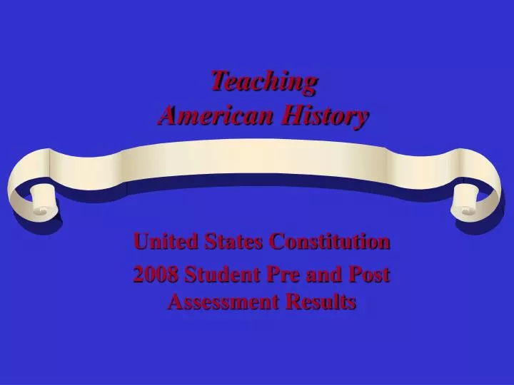 teaching american history