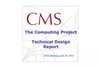 The Computing Project Technical Design Report