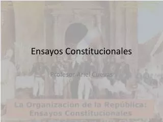 ensayos constitucionales