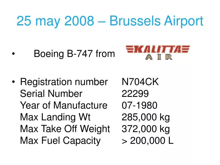 25 may 2008 brussels airport
