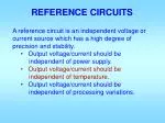 REFERENCE CIRCUITS - slide 1