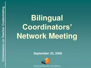 bilingual coordinators network meeting