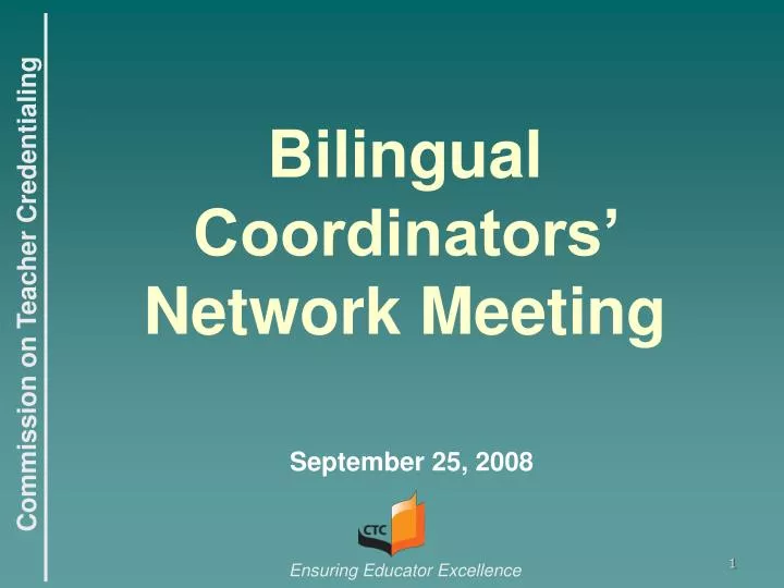 bilingual coordinators network meeting