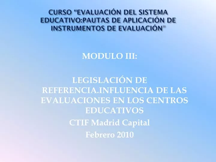 curso evaluaci n del sistema educativo pautas de aplicaci n de instrumentos de evaluaci n