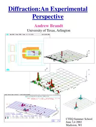 Diffraction:An Experimental Perspective