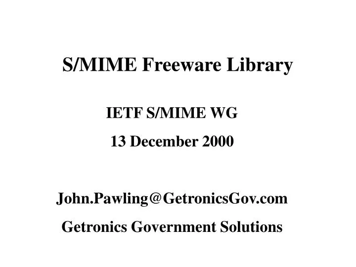 s mime freeware library