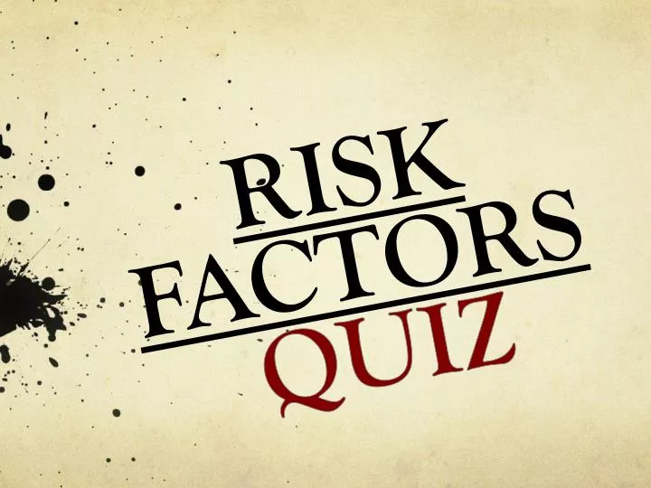 risk factors quiz