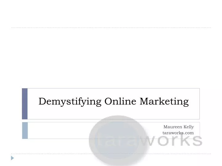 demystifying online marketing