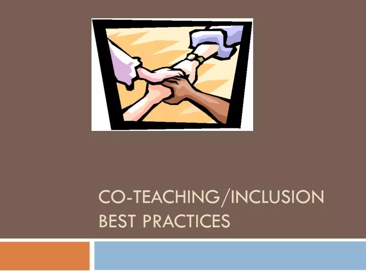co teaching inclusion best practices