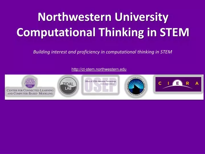 northwestern university computational thinking in stem