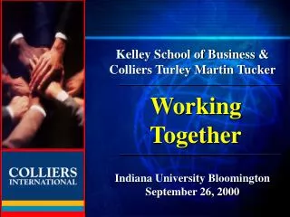 Kelley School of Business &amp; Colliers Turley Martin Tucker