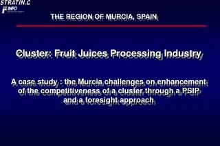 Cluster: Fruit Juices Processing Industry