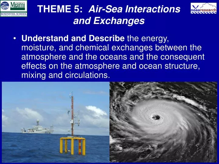 theme 5 air sea interactions and exchanges