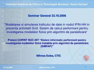 seminar general 23 10 2006