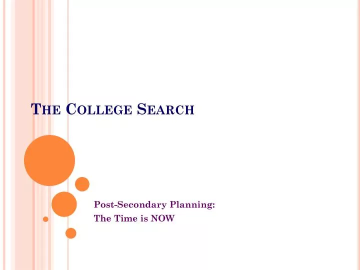 the college search