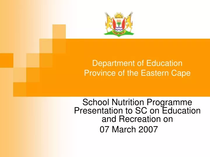 department of education province of the eastern cape
