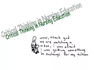 Critical Thinking in Nursing Education