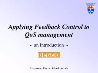 Applying Feedback Control to QoS management