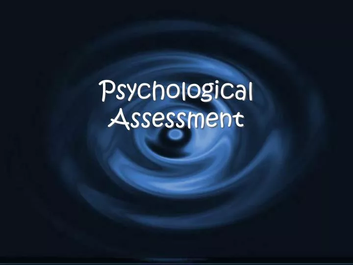 psychological assessment