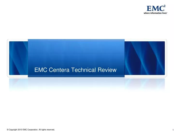emc centera technical review