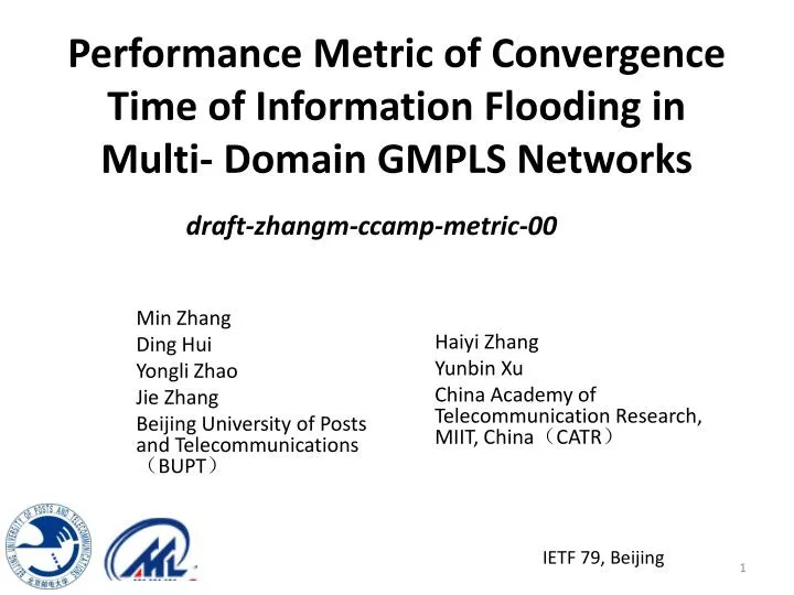 performance metric of convergence time of information flooding in multi domain gmpls networks