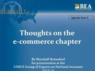 Thoughts on the e-commerce chapter