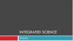 Integrated science - slide 1