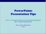 PowerPoint: Presentation Tips - slide 1