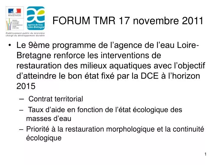 forum tmr 17 novembre 2011