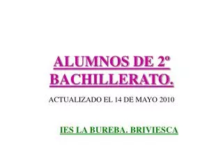 alumnos de 2 bachillerato