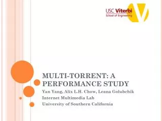 MULTI-TORRENT: A PERFORMANCE STUDY