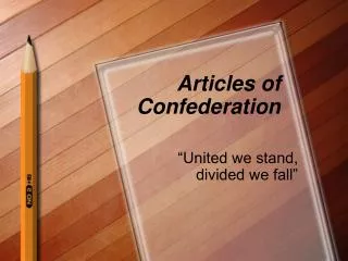 Articles of Confederation