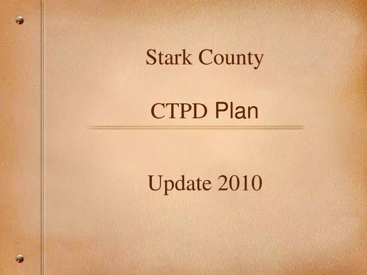 stark county ctpd plan