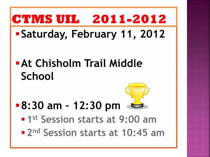 ctms uil 2011 2012
