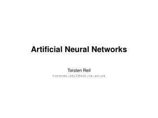 Artificial Neural Networks