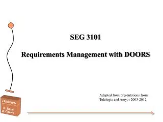 SEG 3101 Requirements Management with DOORS