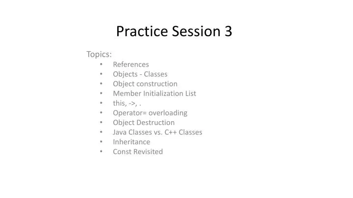 practice session 3