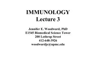 IMMUNOLOGY Lecture 3