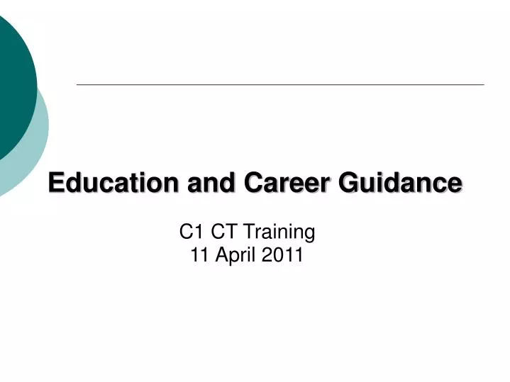 education and career guidance