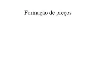 forma o de pre os