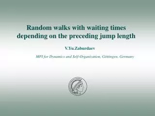 Random walks with waiting times depending on the preceding jump length